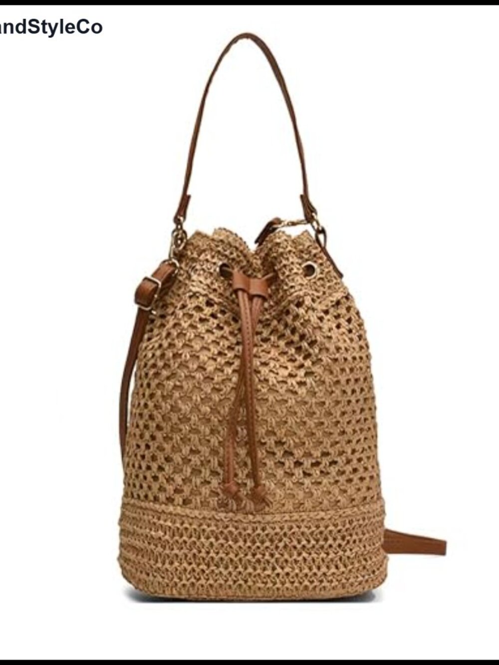 Handwoven Straw Crossbody Bag Woven Tote Beach Purse Summer